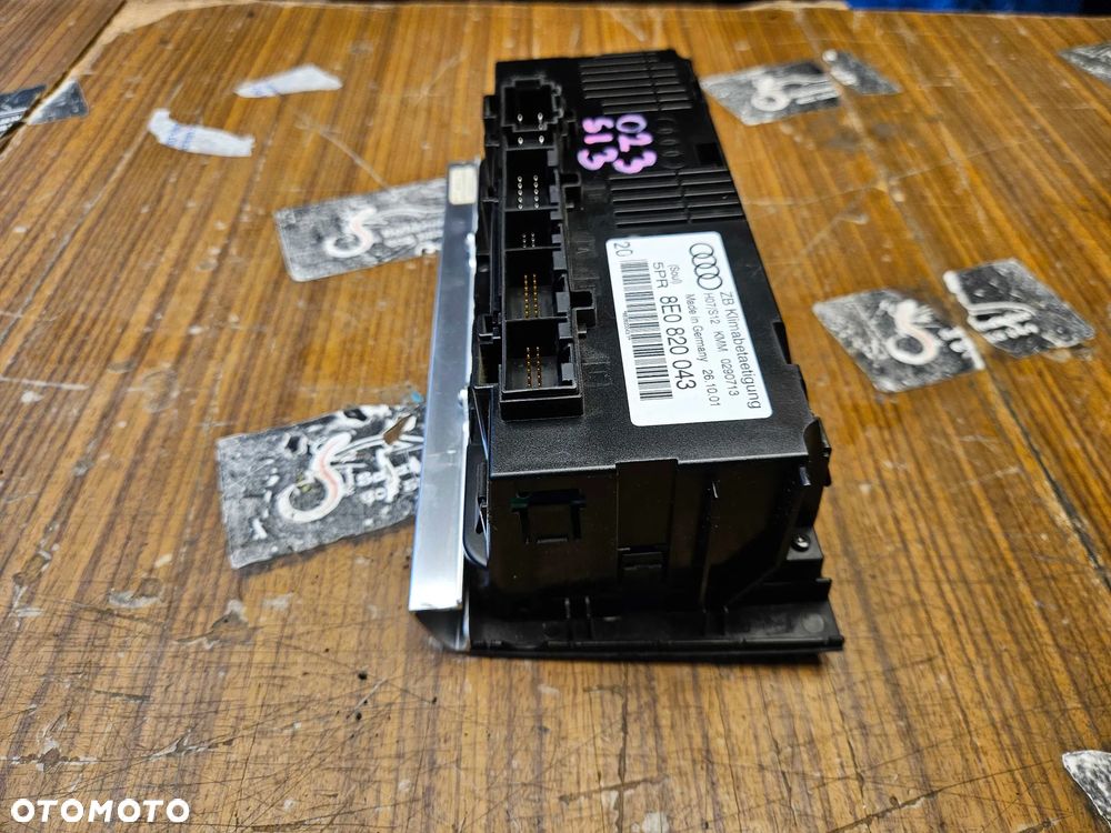 Klimatronik 8E0820043 Panel Sterowania Nawiewu Klimatyzacji Czarny Soul 1 DIN AUDI A4 B6 - 15