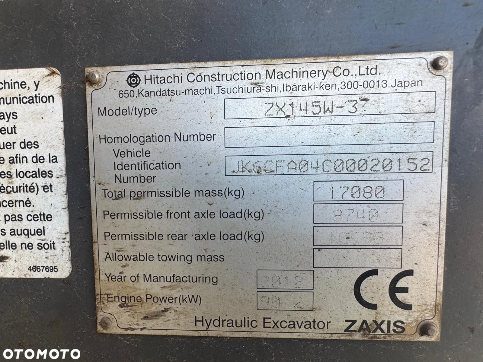 Hitachi ZX 145 - 10