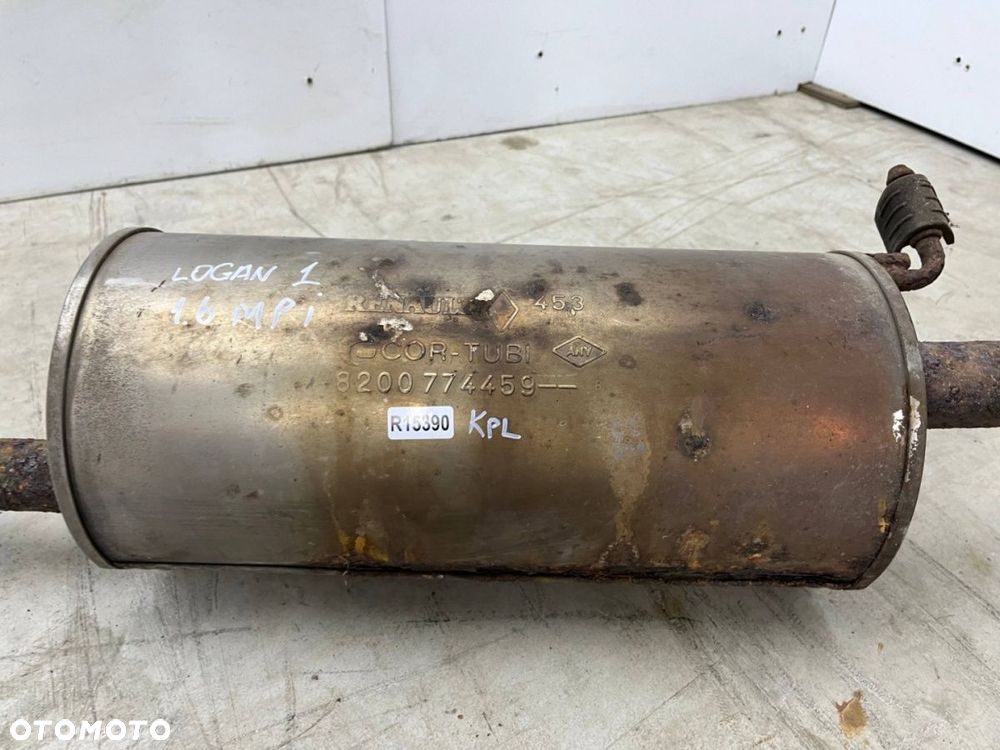 Wydech Dacia Logan 1 I 05-14r. 1.4 1.6 MPI benzyna tłumik końcowy środkowy rura KOMPLET 8200774459 - 12