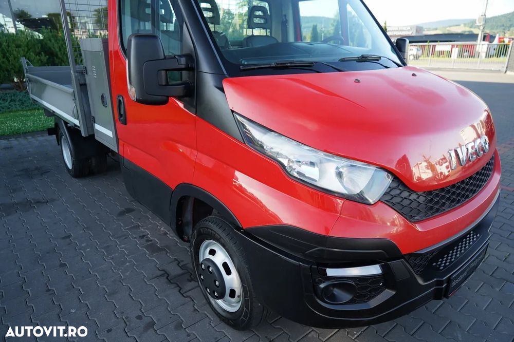 Iveco DAILY 35-130 / BASCULATOR SPATE / DUBLU / MANUAL / PIELE / EURO 6 - 19