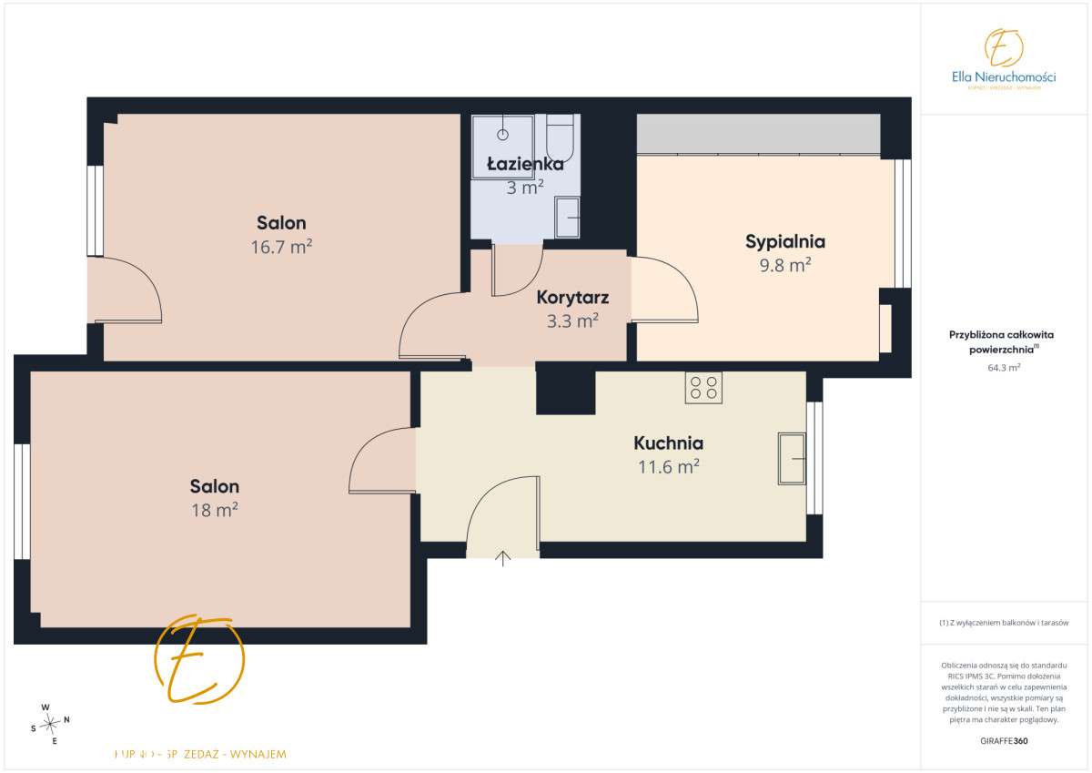 3-Pokojowe Mieszkanie Z Balkonem | Legnica – Ul. W