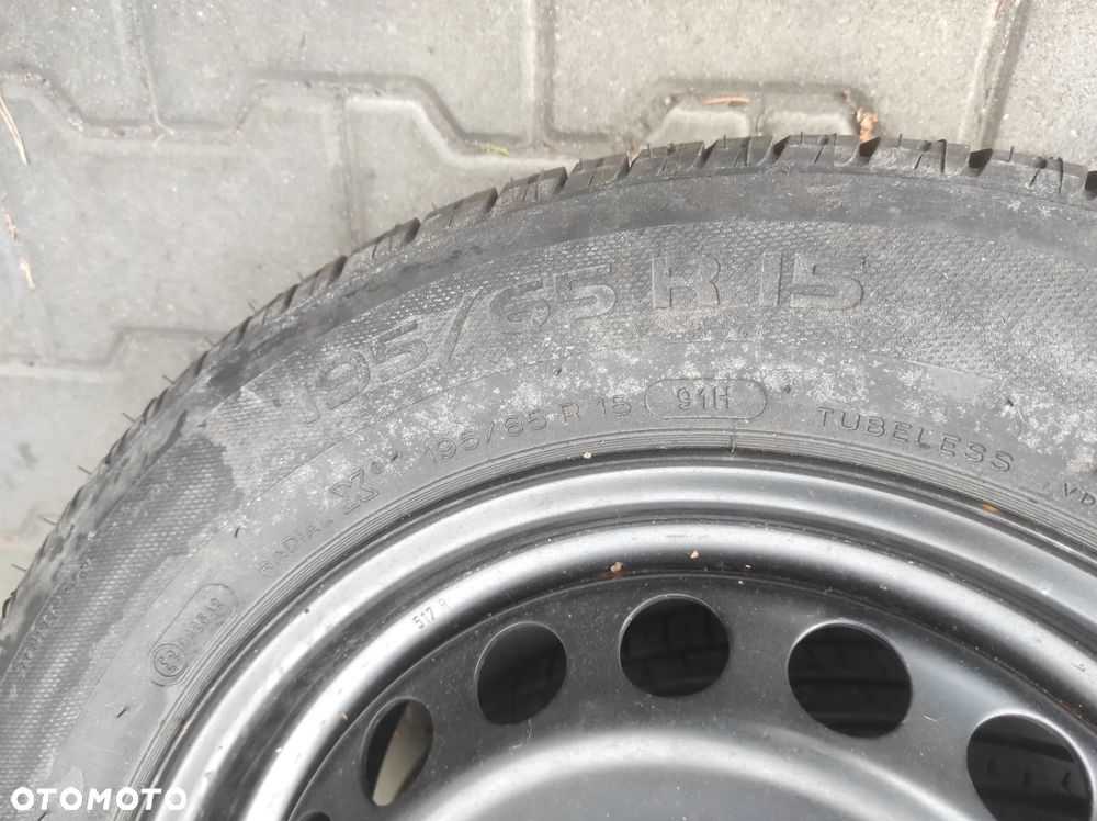 KOŁO ZAPASOWE DOJAZDOWE DOJAZDÓWKA R15 195 65 5X112 ET 47 6J 1K0601027C VW CADDY GOLF 5 6 PLUS KOMBI JETTA TOURAN EOS AUDI A3 8P SKODA OCTAVIA 2 SEAT LEON 2 ALTEA TOLEDO 3 ALTEA XL WYSYŁKA !!! - 3