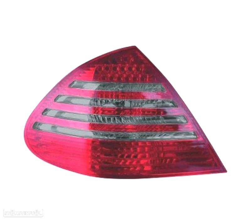 FAROLINS TRASEIROS LED MERCEDES E W211 02-06 VERMELHO CINZA - 2