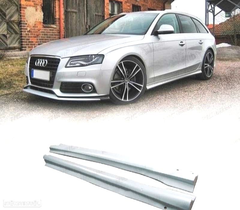 EMBALADEIRAS LATERAIS PARA AUDI A4 B8 08-15 ABT LOOK - 1