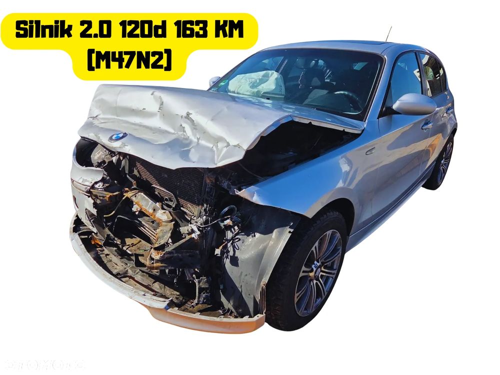 BMW Seria 1 E87 2006 Silnik 2.0 120d (M47N2 204D4) 163 KM (120 kW) 354/7 Na części silnik, klapa, drzwi, zderzak, lampa - 2