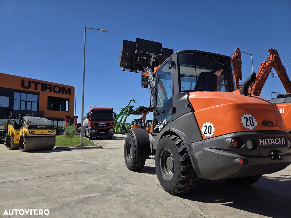 Hitachi ZW75-6, 2023, 151h, EX DEMO, 6 tone, ridica 2,4tone la 3,2m, Cupla rapida, CUPA 1mc, FURCI, articulat, transmisie 4x4, Deutz 75CP, 2 locuri, produs in Germania, posibilitate leasing 4 ani-PROMOTIE 51.900 EUR+Tva - 2