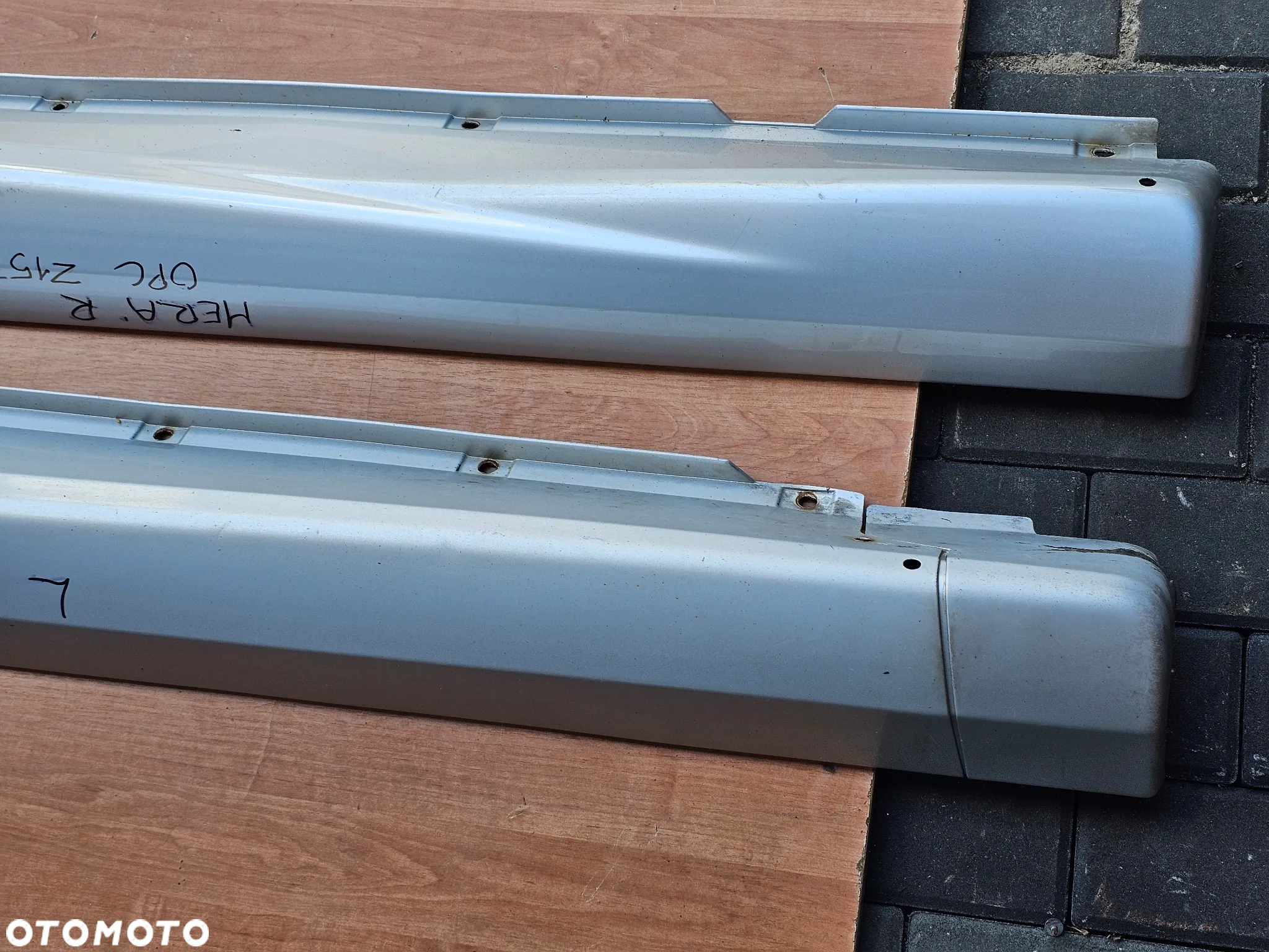 LISTWY NAKŁADKI PROGOWE LISTWA NAKŁADKA PROGOWA PROGU LEWA PRAWA OPEL MERIVA A OPC Z157 13229137 13229136 - 6