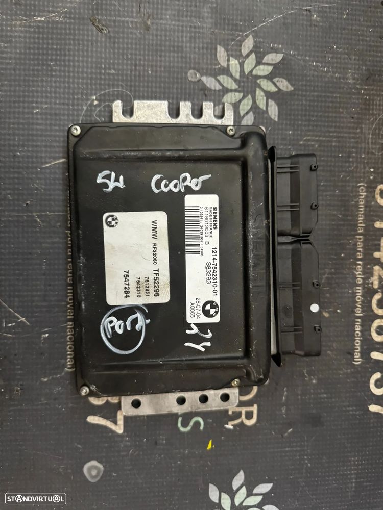 Centralina usada SIEMENS 1214-7542310-01 MINI COOPER R50 1.6 - 1