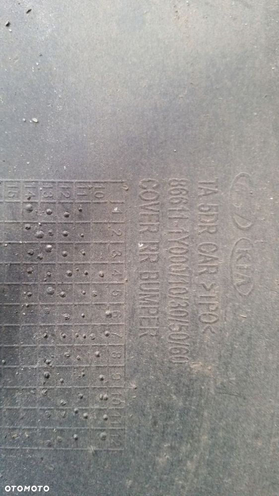 kia picanto ii zderzak tylny tył c5m - 9