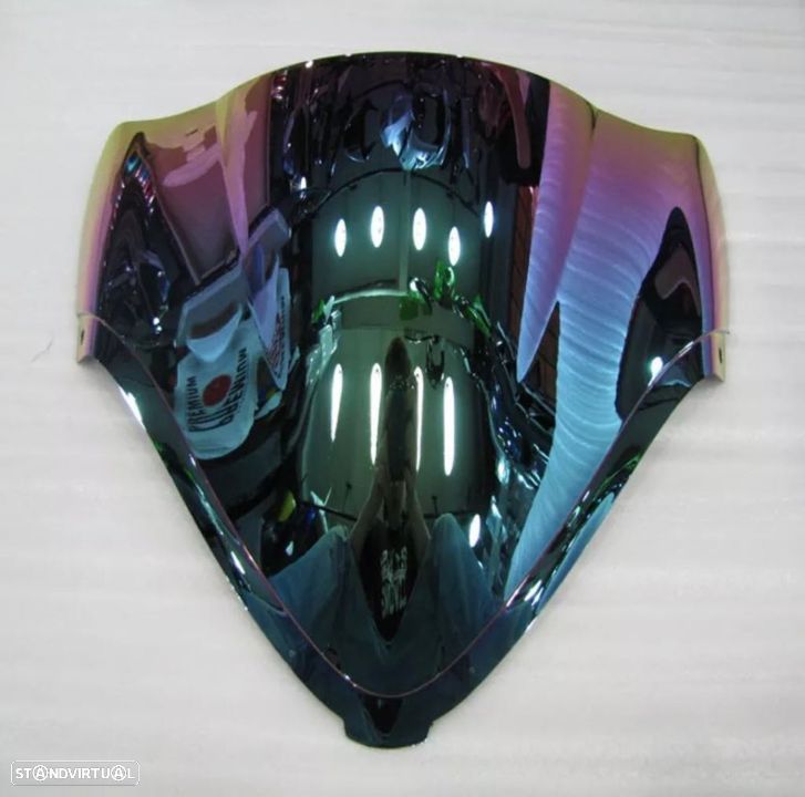 viseira nova  suzuki hayabusa 1300 ano 2008 ate 2014 vidro bolha - 4