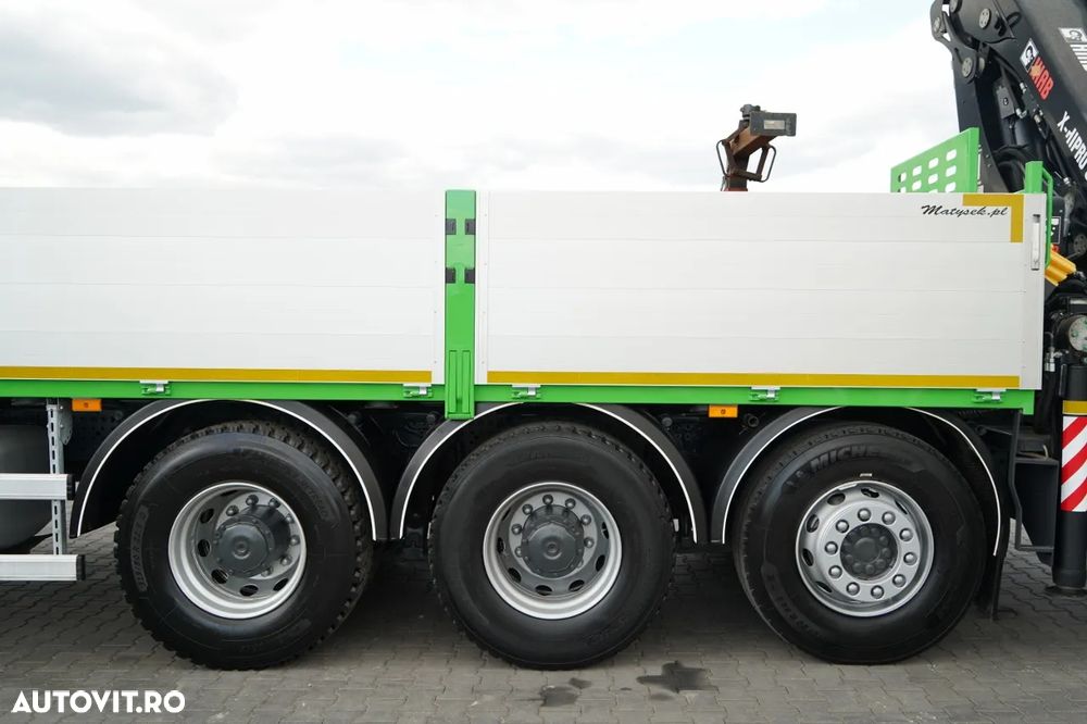 Mercedes-Benz AROCS 3240 / 8x4 / LIVRARE - 7 M / + HDS HIAB X-HIPRO 302 / MAX 9.200 KG / 21 M REACH / TRIDEM / PILOT / ROTATOR / FURCĂ / PUNTE RIDICATĂ / EURO 6 - 27