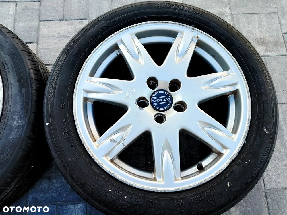FELGI Z OPONAMI KOŁA ALUMINIOWE VOLVO R17 5X108 65,1 mm OPONY R17 225/50 LATO 2020r NR41 - 5
