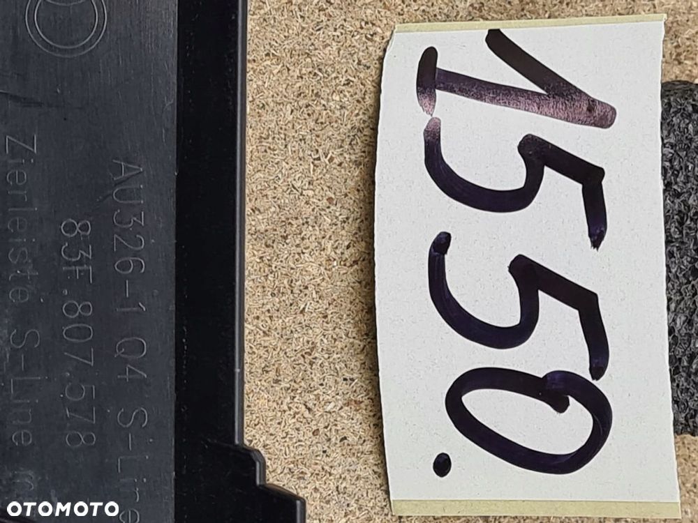 Listwa zderzak tył środkowa Audi Q3 S-Line 83F 83F807578 - 5