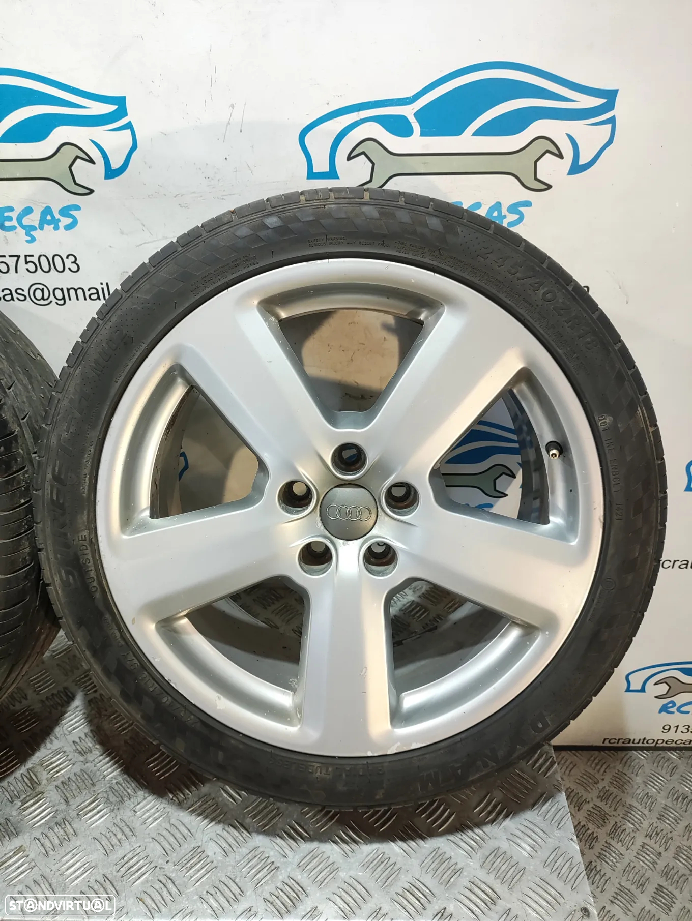 - Conjunto Jantes 18 Ronal Originais Audi A4 B7 S-Line S Line 8J ET43 5x112 - 6