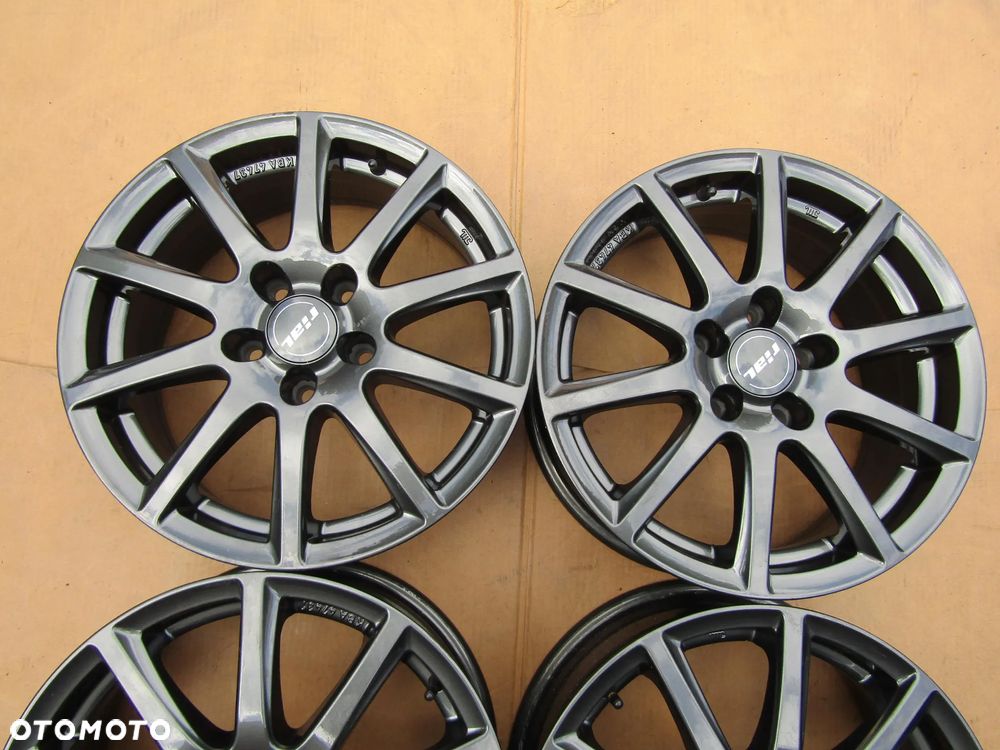 4x Felgi Aluminiowe 16 Kia Ceed I II III Niro Venga / Hyundai i30 II III ix35 ix20 Tucson Elantra Mitsubishi Lancer Outlander ASX Peugeot 4007 4008 Citroen C4 Aircross Mazda 3 5 6 CX-3 CX-5 CX-30 / 6,5 j 5x114,3 piasta 67,1 mm RIAL GERMANY - 6