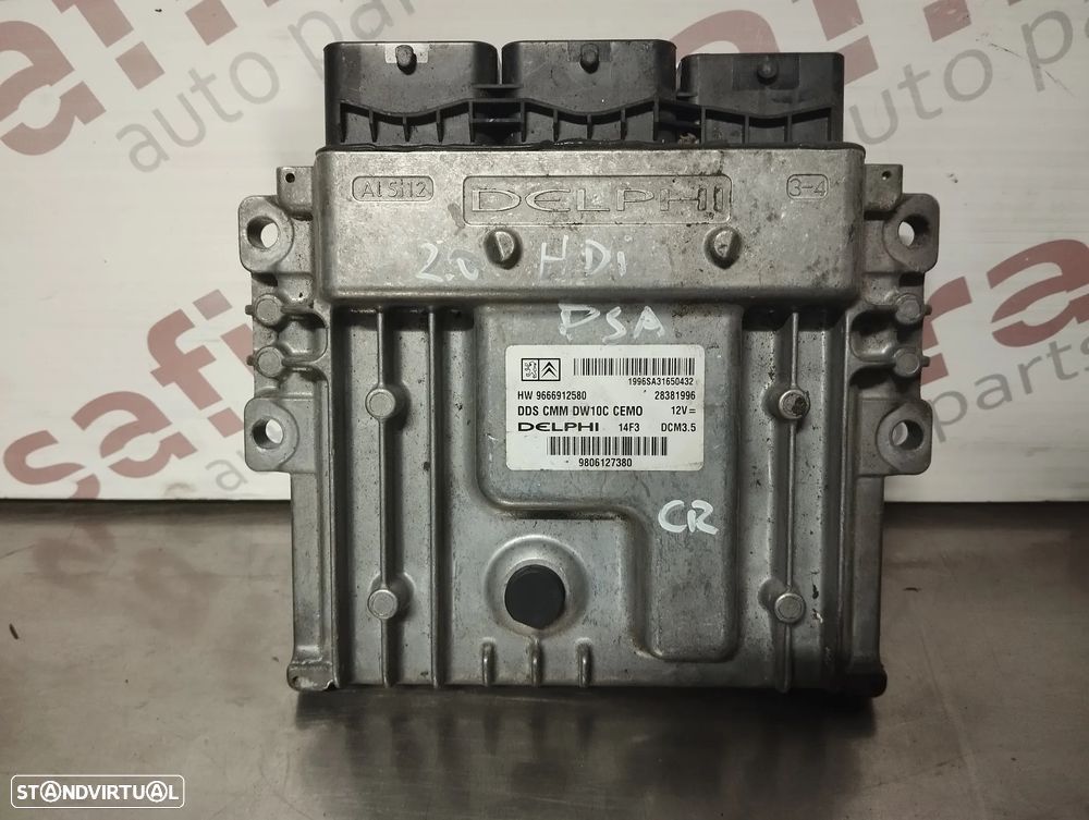 UNIDADE // CENTRALINA DO MOTOR PEUGEOT 508 / CITROEN C5 III / JUMPY / EXPERT 2.0HDI 9666912580 28381996 9806127380 - 3