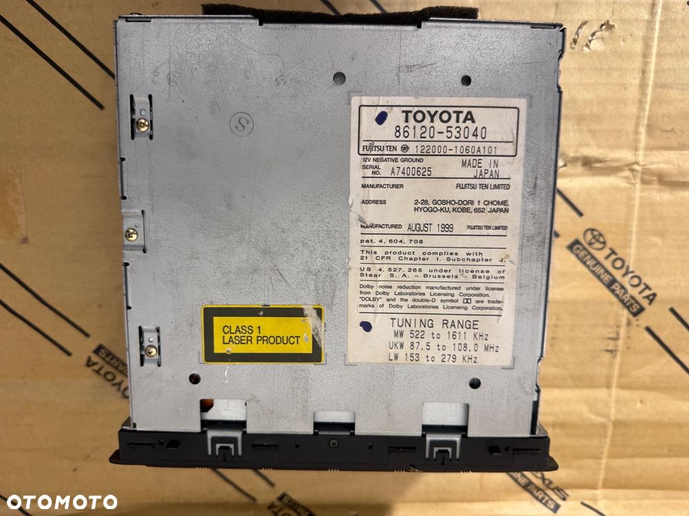 Radio Lexus IS200 99-05r. Nr. 86120-53040. - 2