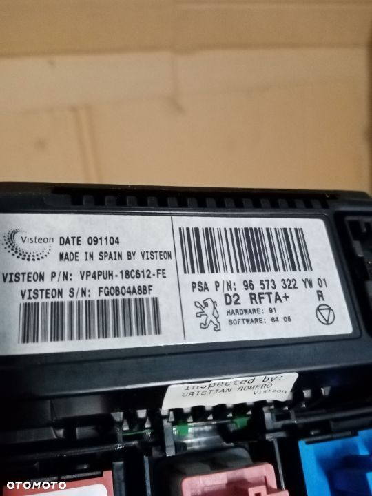 Panel klimatyzacji przełącznik lewy przód 96573322 Peugeot 407 - 3