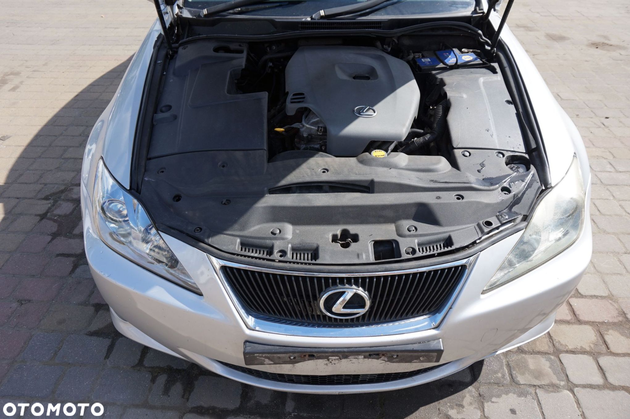 MASKA ZDERZAK BŁOTNIKI LAMPY IS II E2 1G1  LEXUS 2005-2010 SREBRNY PRZÓD KOMPLETNY - 23