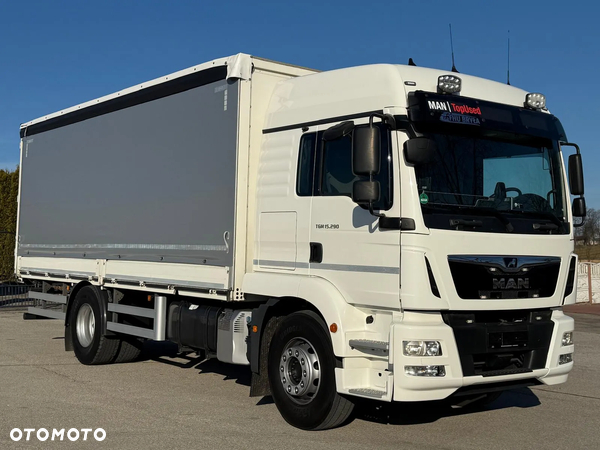 MAN TGM 15.290/E6/FIRANKA/BURTO-FIRANKA/SZKOŁA JAZDY/MAŁY ROZSTAW OSI/16PALET/WINDA/NISKI PRZEBIEG/2019/SERWISOWANY/JAK NOWY