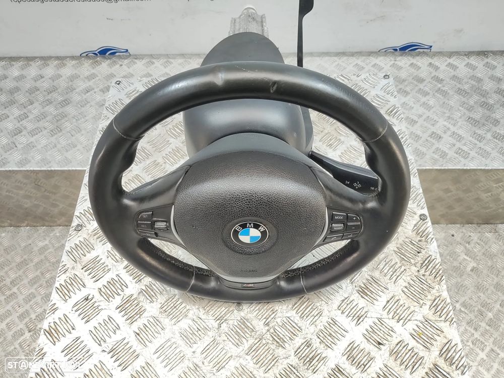 Volante em pele Multifunções Pack M original BMW Serie 1 F20 F21  Serie 3 F30 F31 - 2