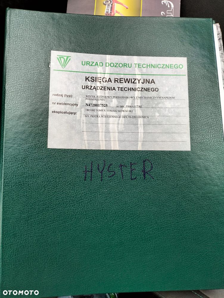 Hyster H 7.00XL udźwig 7t ton 7000kg waga 9000kg 9t faktura Vat 23% - 21