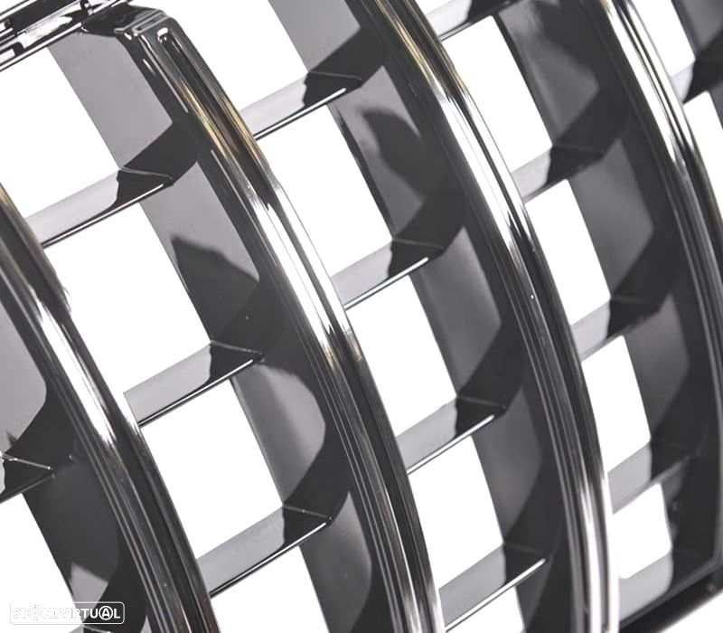 GRELHA FRONTAL MERCEDES CLASE A W176 LOOK AMG GT PRETO CROMADO 16-18 - 2