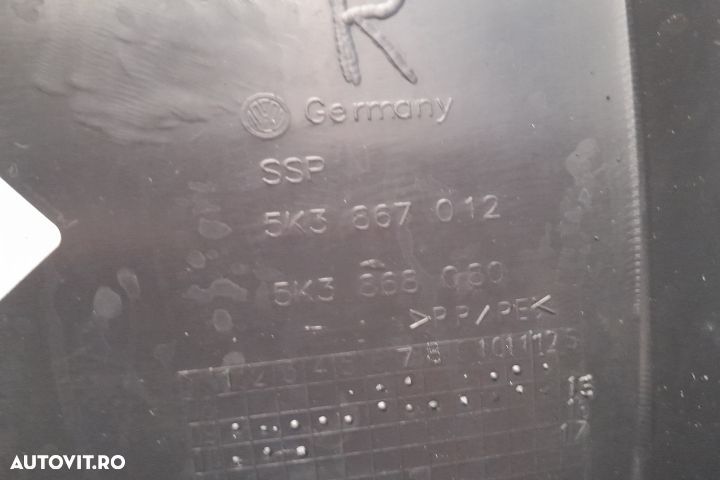 Fata / Tapiterie usa dreapta 5K3867012 5K3867012 Volkswagen VW Golf 6 - 4