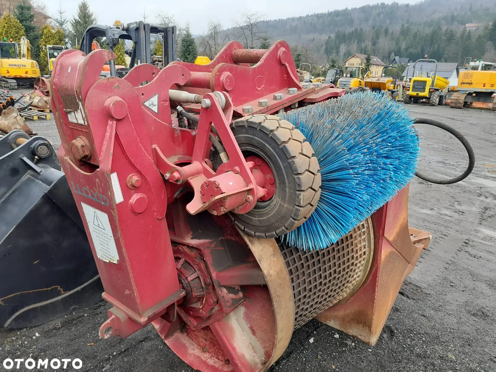 Łyżka ażurowa przesiewająca sortująca hydrauliczna bębnowa przesiewacz do koparki szerokość 130cm. - 14