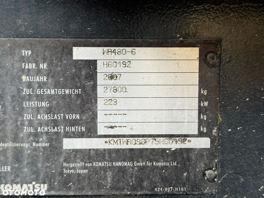 Komatsu WA480-6 - 10