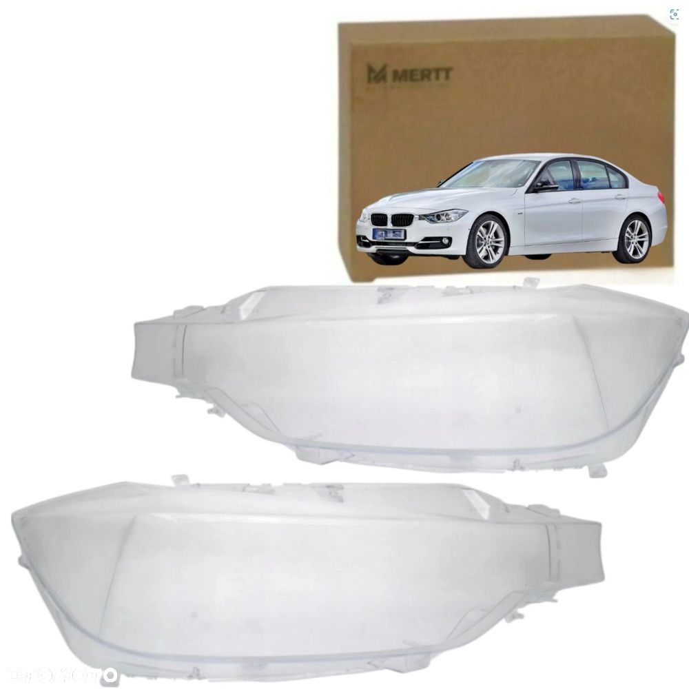 KPL x2 KLOSZ PRAWY + LEWY szkło reflektora lampa BMW 3 F30 F31 2011-2015 - 1