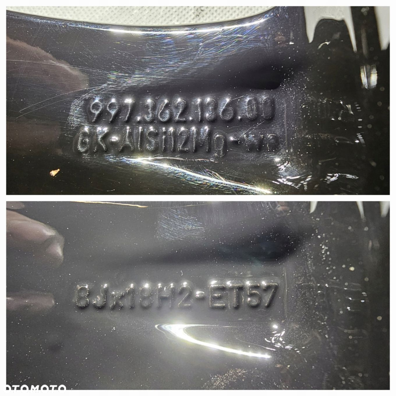 FELGI KOŁA PORSCHE 997 8x18 ET57 11x18 ET51 99736213600 99736214200 - 7