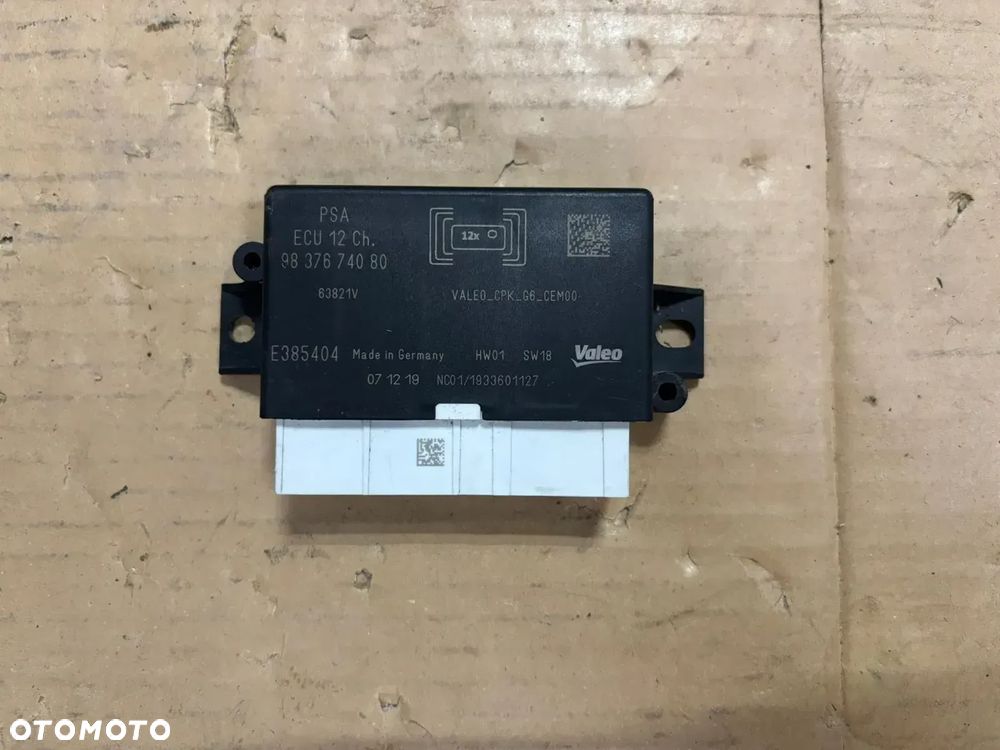 OPEL CORSA F MODUŁ STEROWNIK PARKOWANIA PDC 9837674080 EUROPA - 1