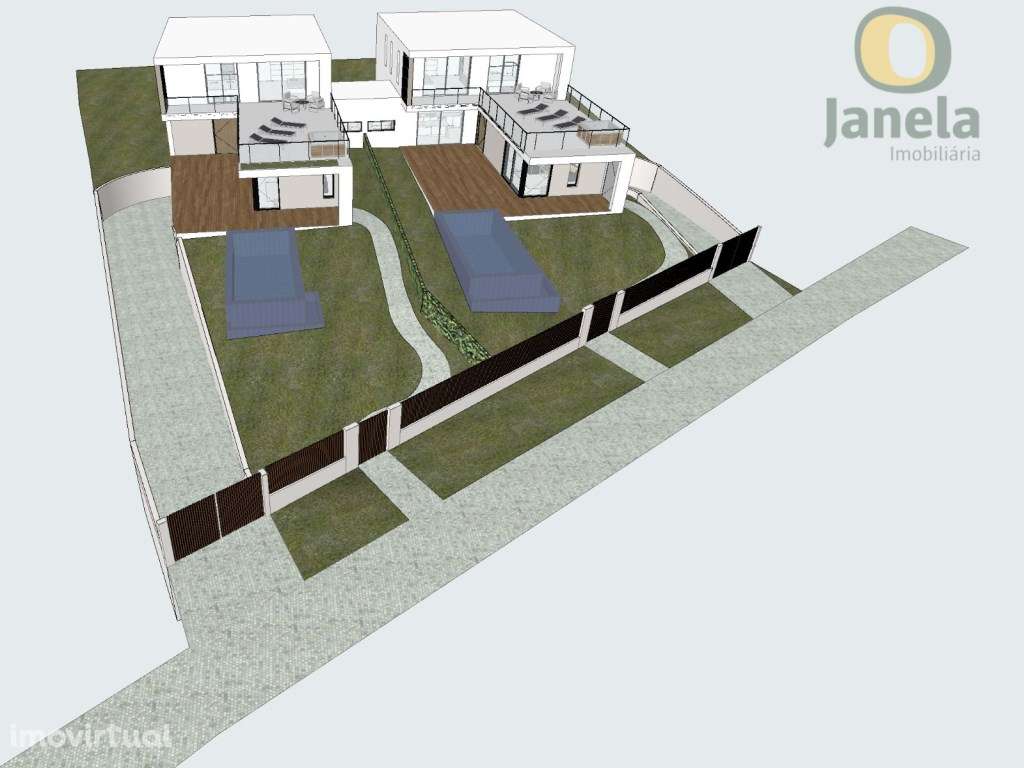 Terreno com viabilidade para 2 moradias individuais, com vista mar - Grande imagem: 3/32