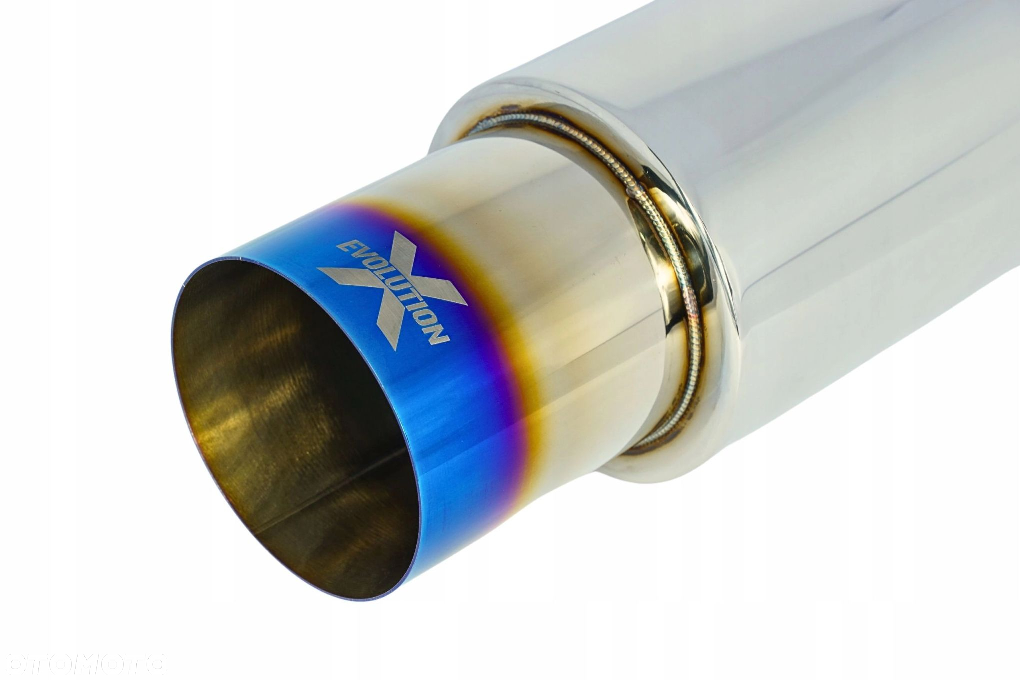 Tłumik Końcowy PRZELOTOWY wejście 63mm Końcówka 104mm JDM nierdzewka - 3