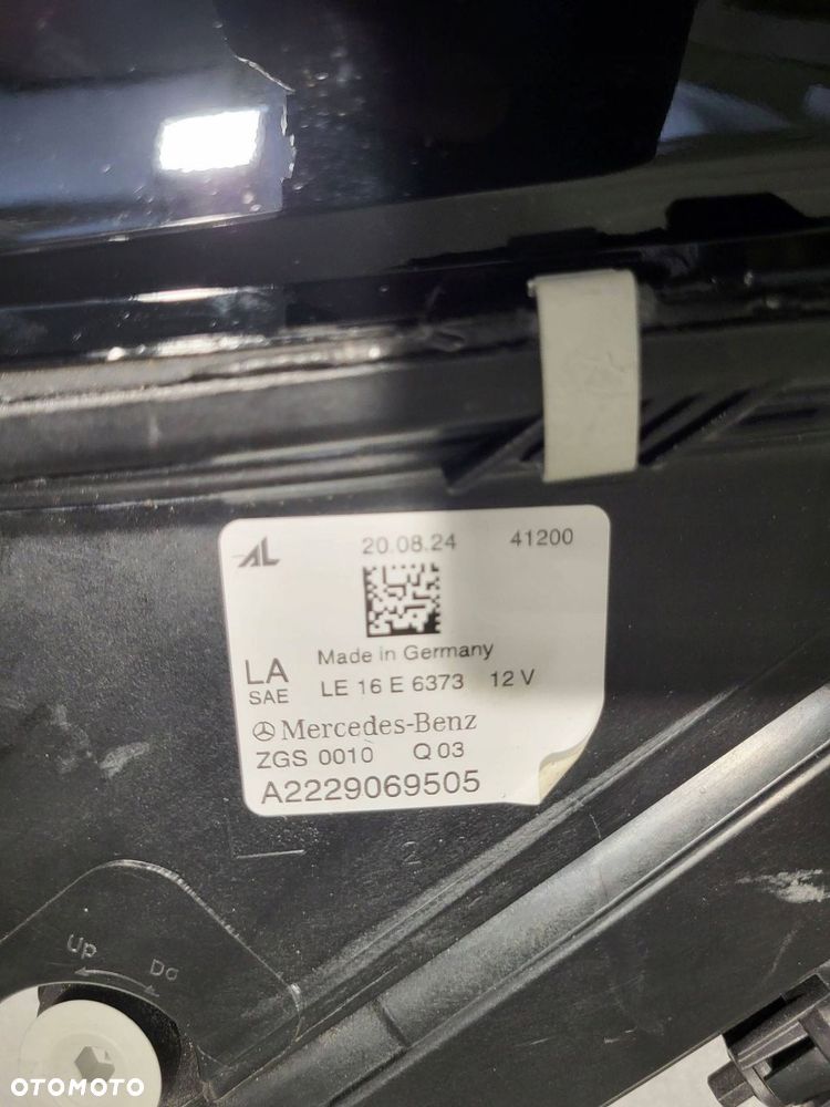 mercedes-benz s w222 lift multibeam przód strona lewa a2229069505 - 3