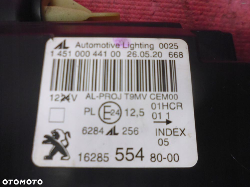 peugeot 308 zwykła soczewka led lift t9 lampa lewa - 11