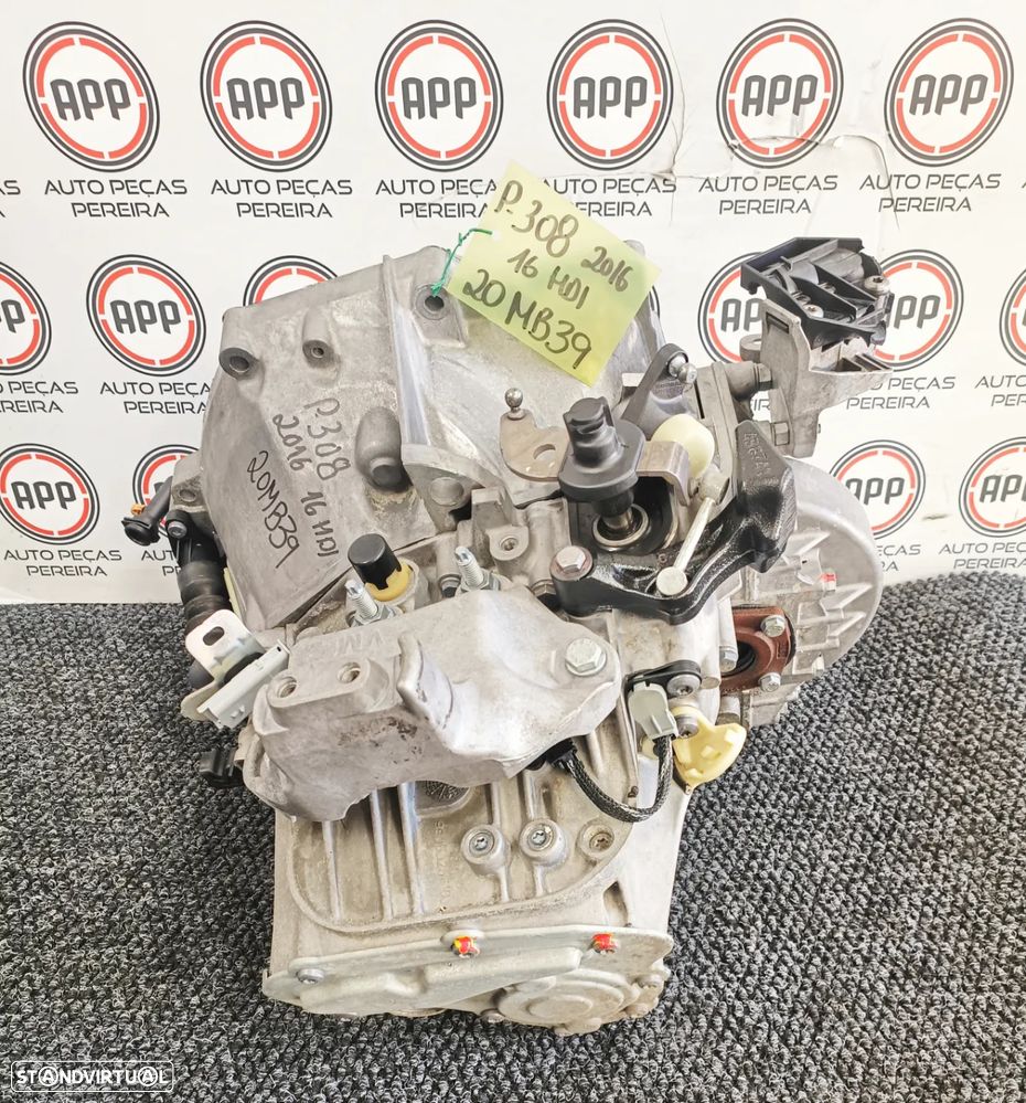 Caixa de 6 velocidades PSA (308) 1.6 HDI de 2016, referência 20MB39. - 1