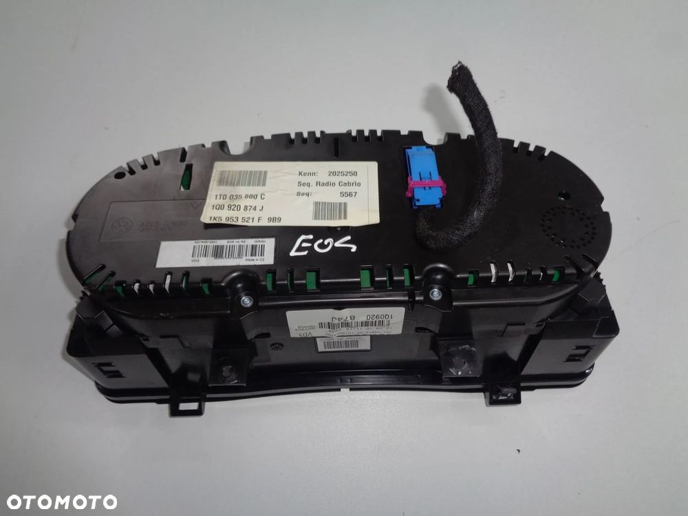 vw eos licznik zegary 2.0 benz. 05-15r - 3