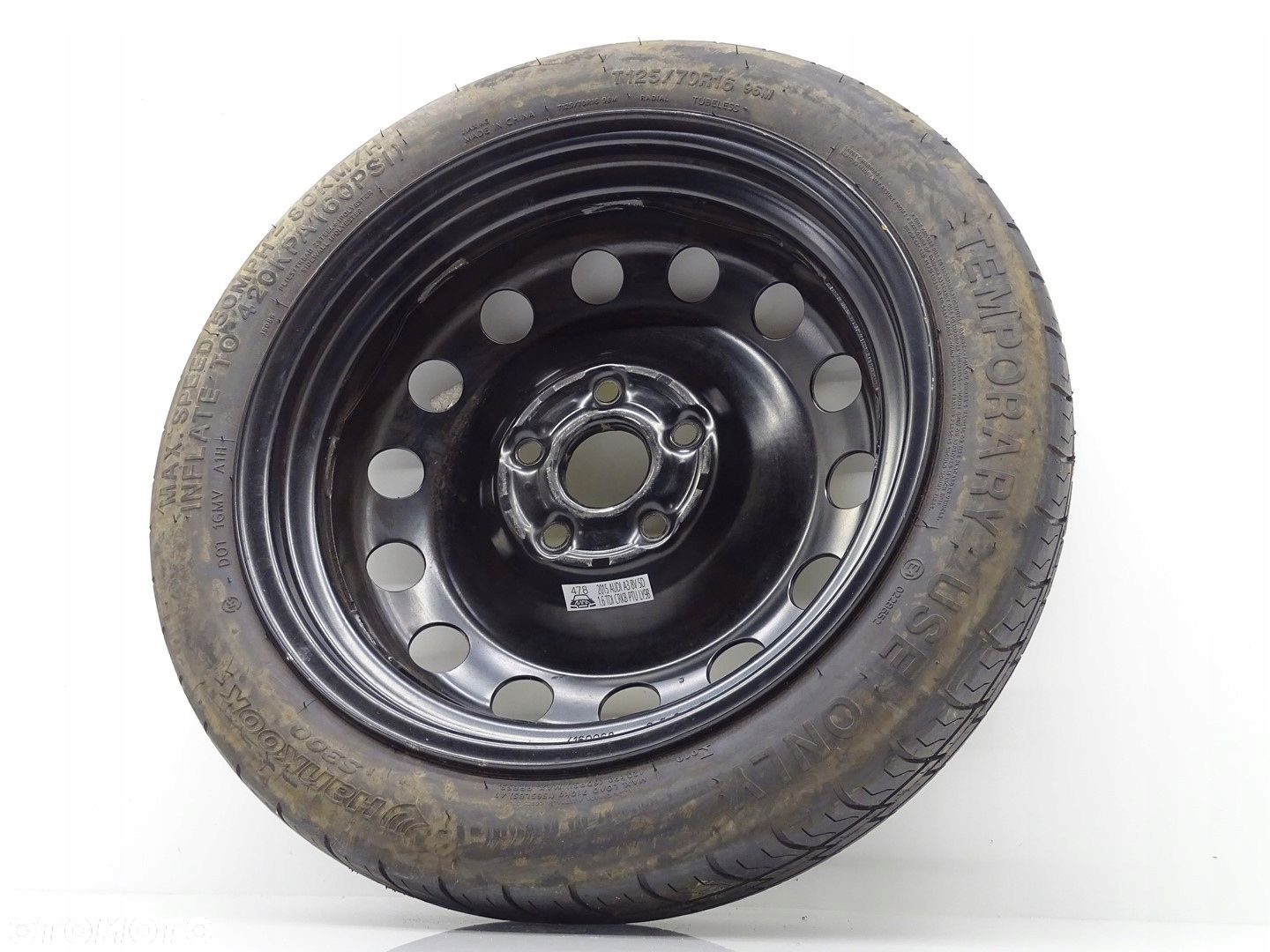 KOŁO DOJAZDOWE ZAPASOWE R16 AUDI A3 8V 8Y 5X112 3.5J ET25.5 5Q0601027AR - 2