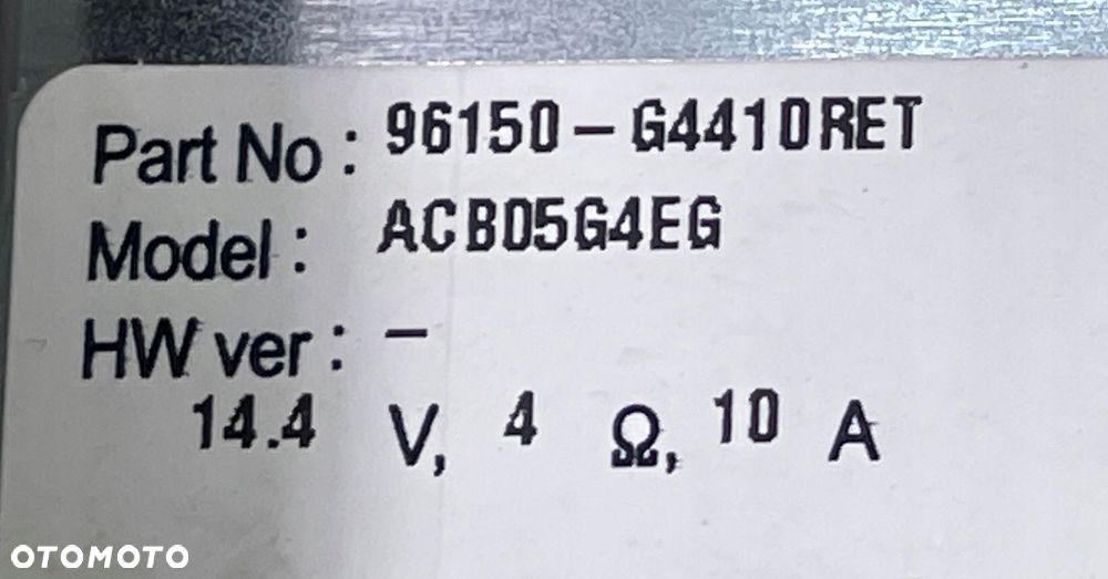 + HYUNDAI I30 III RADIO 96150-G4410 ACB05G4EG - 3