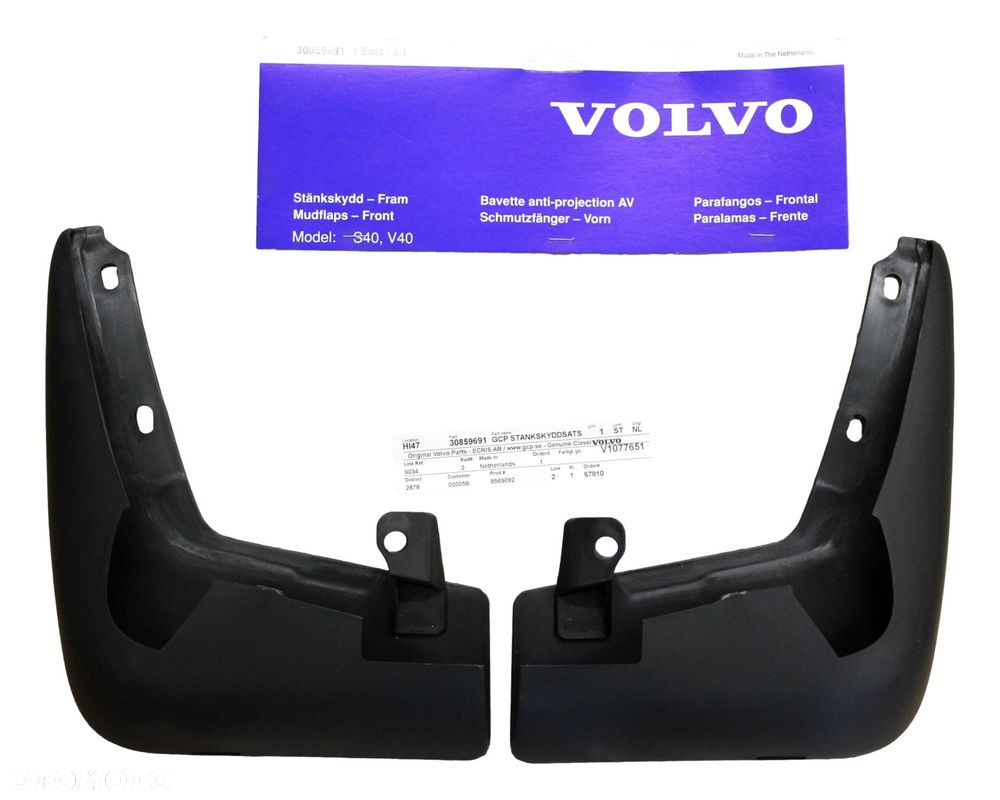 VOLVO S40 V40 I (-04) zestaw chlapacze przod OE - 1