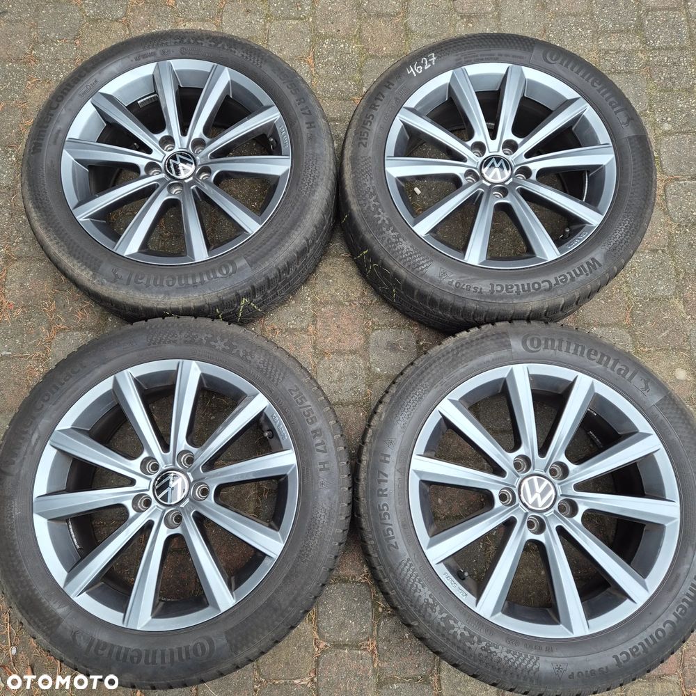 ZIMA KOŁA 215/55 R17 W PASSAT TOURAN SHARAN T-ROC SUPERB OCTAVIA KAROQ YETI - 1