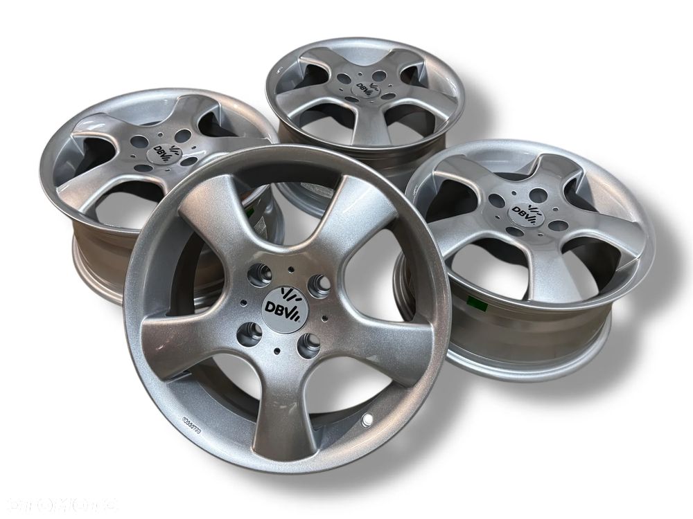 NOWE FELGI ALUMINIOWE DBV VERITY R15 7J ET38 4X108 KOMPLET FORD OPEL CITROEN PEUGEOT - 1