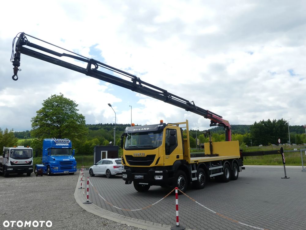 Iveco TRAKKER 450 / 8x4 / EURO 6 / HDS PALFINGER PK 22002-EH / NISKI PRZEBIEG / - 5