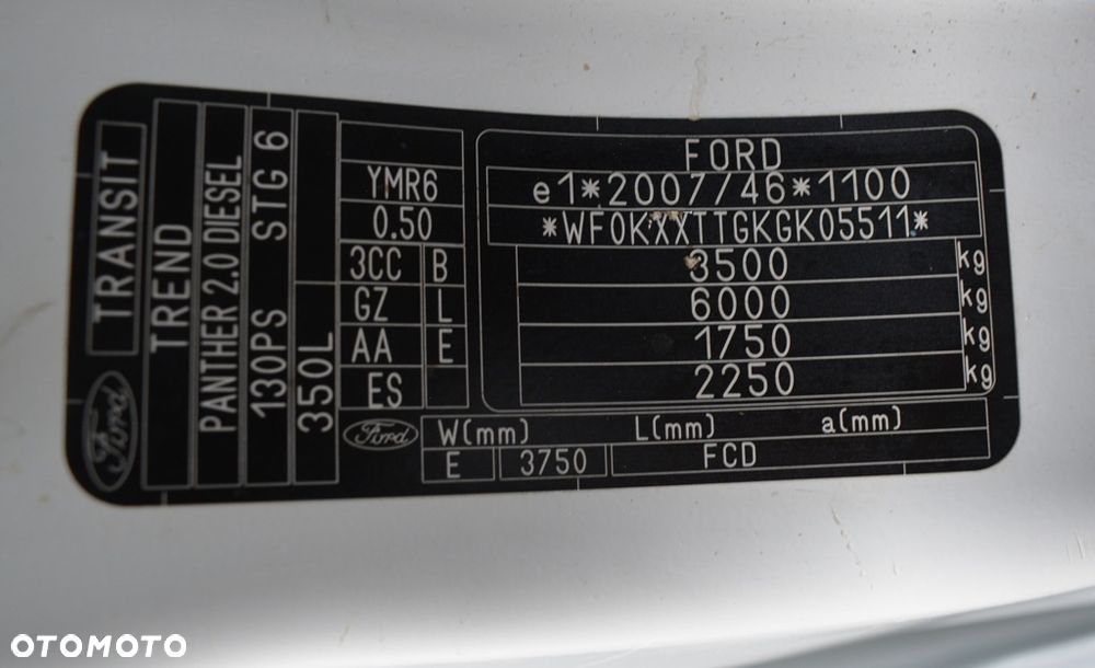 Ford TRANSIT MK8 brygadówka - 38