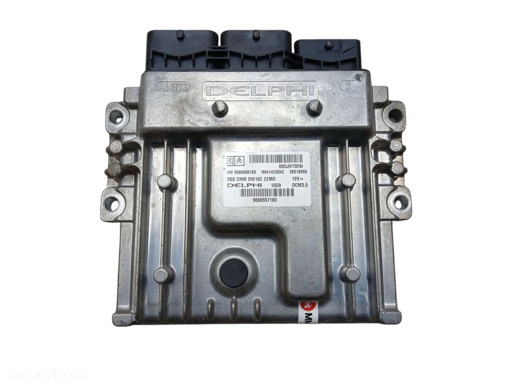 KOMPUTER STEROWNIK SILNIKA CITROEN C5 III (2008-2010) 2.0 HDI 163KM 9666098180 - 4