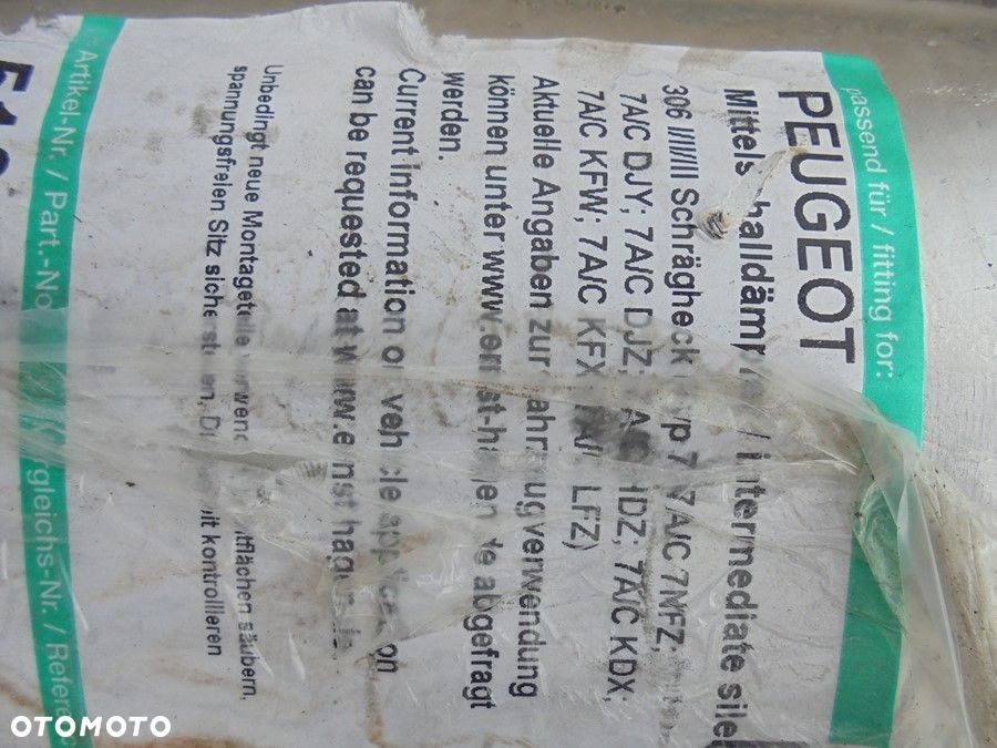 Peugeot 306 HB 1,1 1,4 1,6 1,8 1,9d tłumik nowy - 2