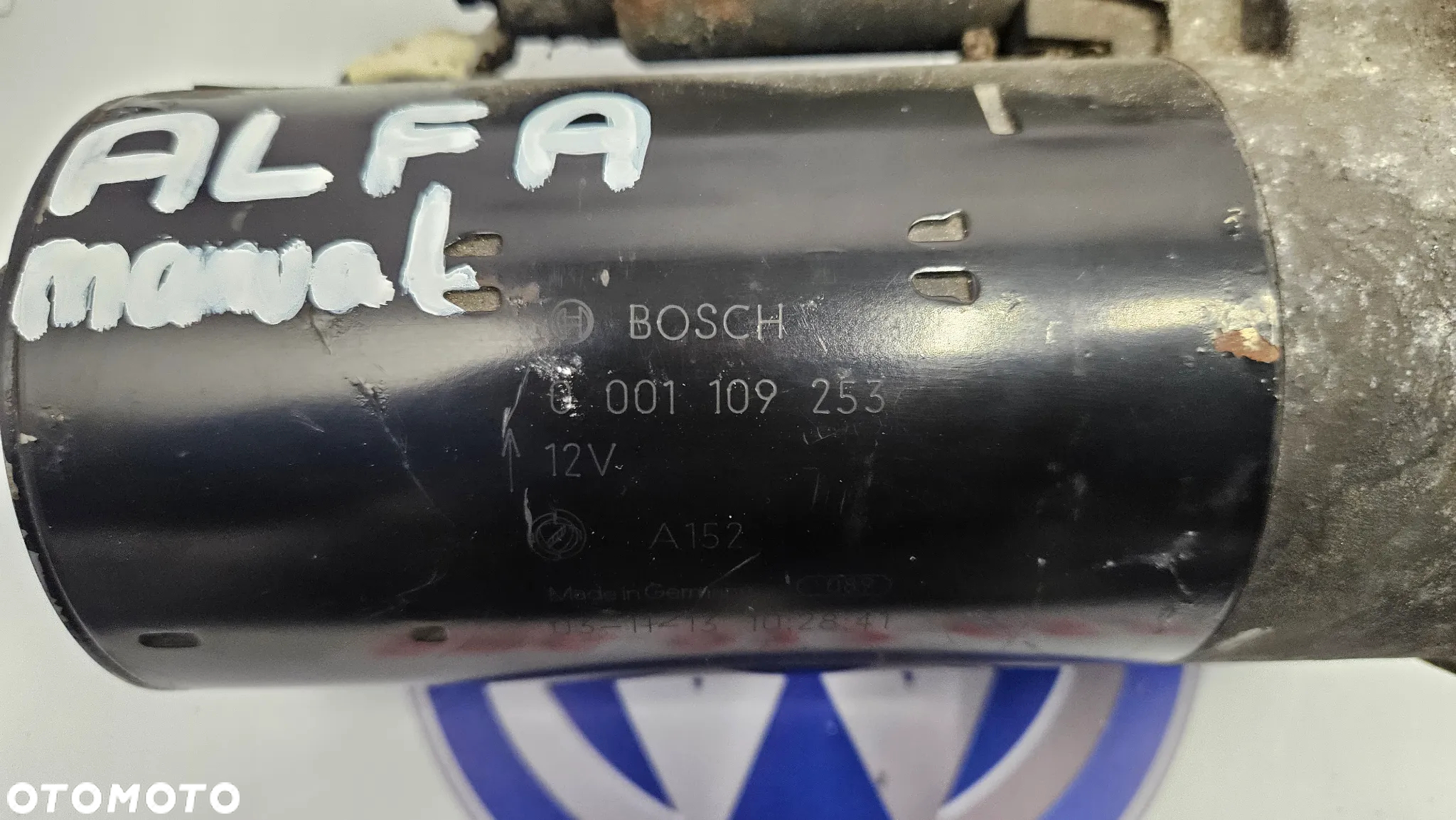 ALFA ROMEO 147 156 LIFT 1.9 16V JTD Rozrusznik 0001109253 BOSCH - 2