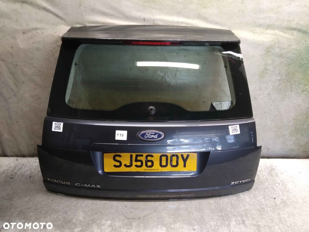 $ KLAPA TYŁ TYLNA BAGAŻNIKA FORD C MAX H4 SZARY - 1